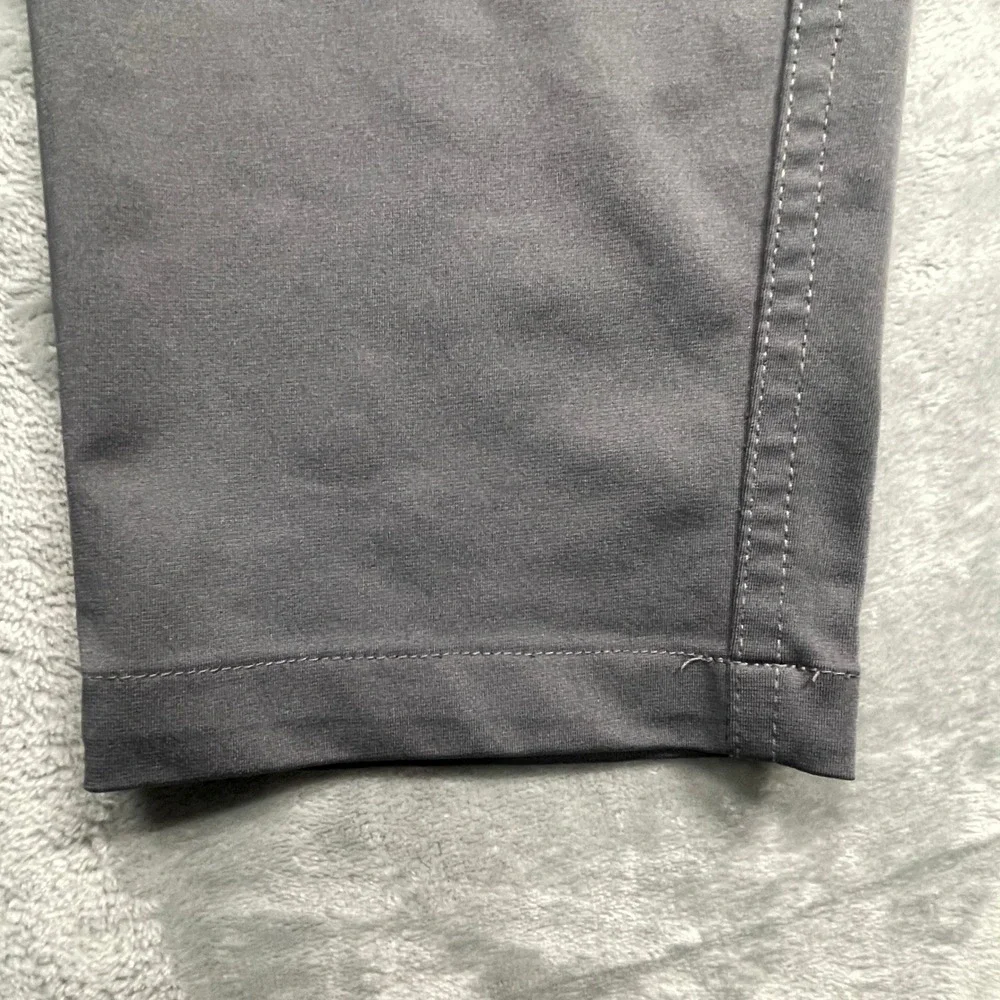 Barbell Apparel Slim Athletic Fit Pants Mens Grey Performance Chino Commuter 32